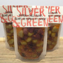 Load image into Gallery viewer, Silver & Green Olives
