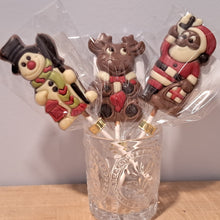Load image into Gallery viewer, Ickx Belgian Chocolate Christmas Lollipop