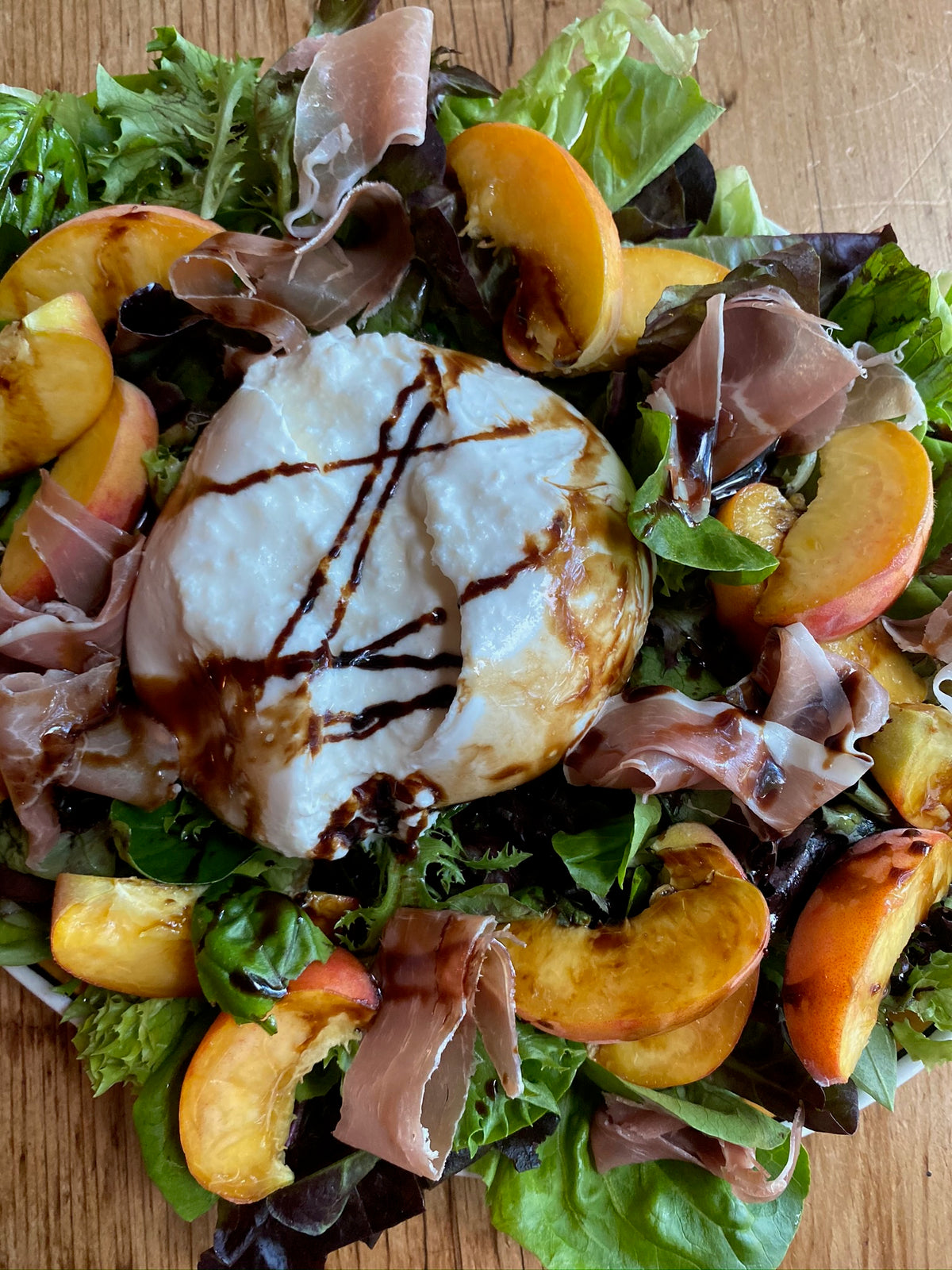 Burrata & Peach Salad