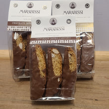 Load image into Gallery viewer, Marabissi Cantucci Chocolate Dipped with Almonds (6 per packet)
