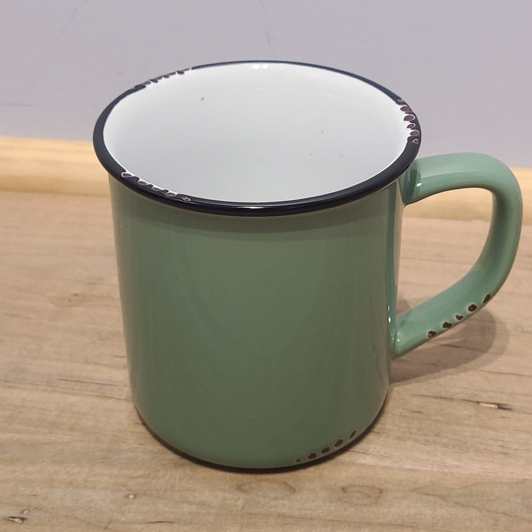 Enamel Look Mug (3 colours)