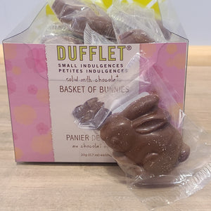 Dufflet Basket of Milk Chocolate Animals