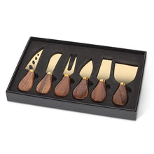 Load image into Gallery viewer, Walnut Handled Cheese Knives - Set of 6
