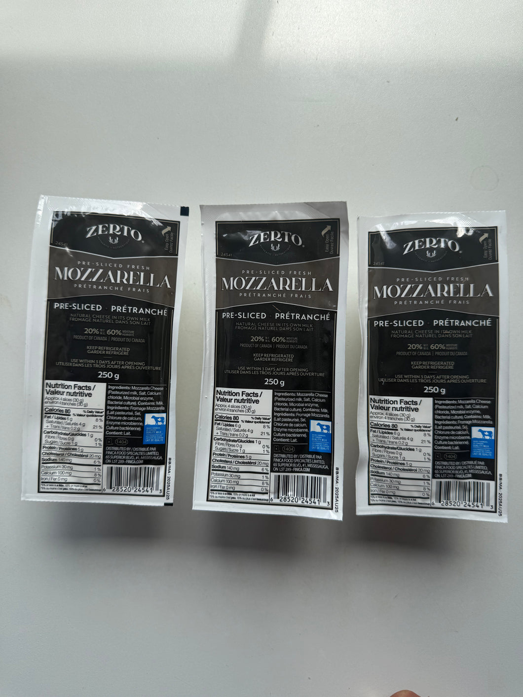 Zerto Fresh Mozzarella (pre-sliced)