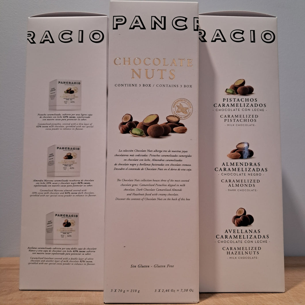 Pancracio Chocolate Nuts Collection 🇪🇸(3 x 70g)