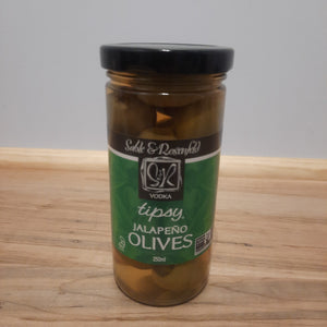 Tipsy Jalapeño Olives from Sable & Rosenfeld