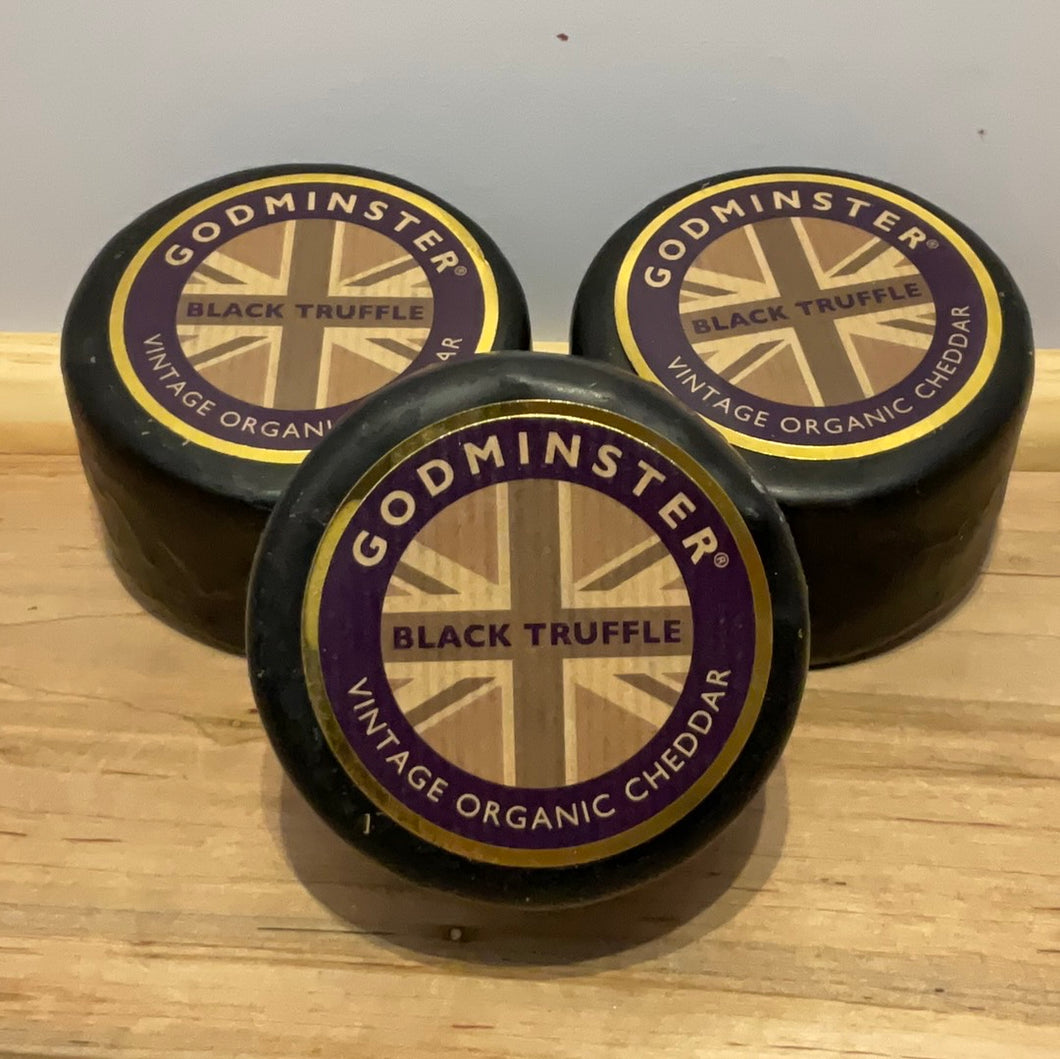 Godminster Black Truffle Vintage Organic Cheddar 🇬🇧