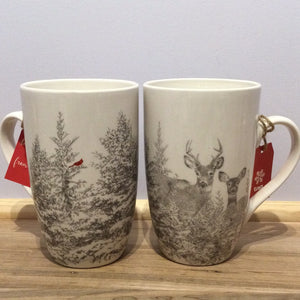 Tag Winter Sketches White mugs & bowls (2 styles)