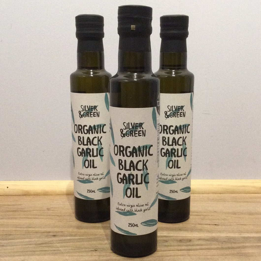 Silver & Green Organic Black Garlic Oil