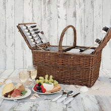 Load image into Gallery viewer, Wicker Picnic Baskets By Twine
