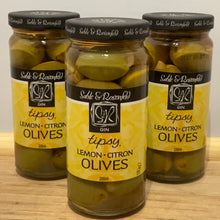 Load image into Gallery viewer, Tipsy  Gin Lemon Olives from Sable &amp; Rosenfeld
