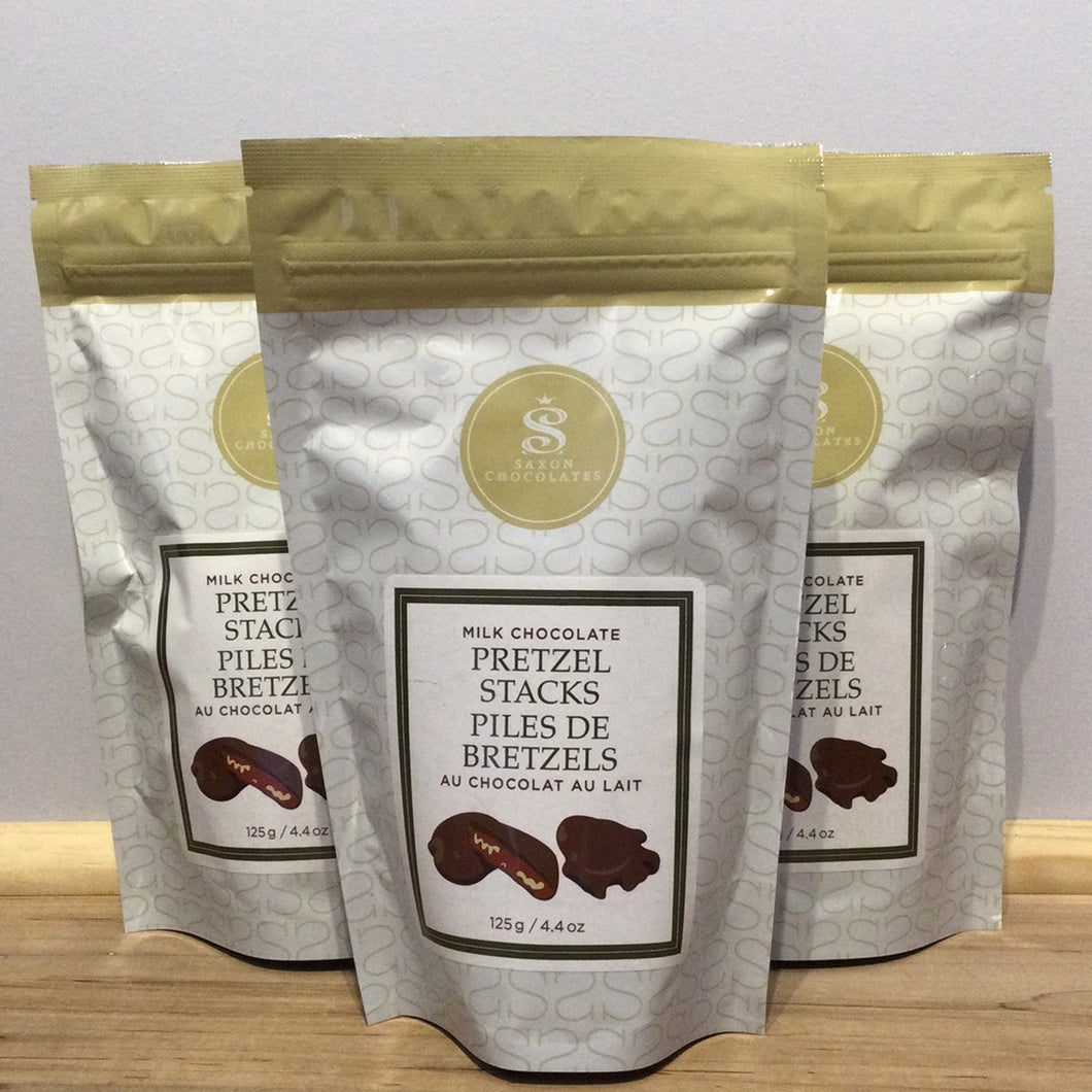 Saxon Milk Chocolate Pretzel Stack